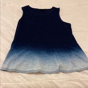 Pure Jill Blue Ombre Sleeveless Top, XS